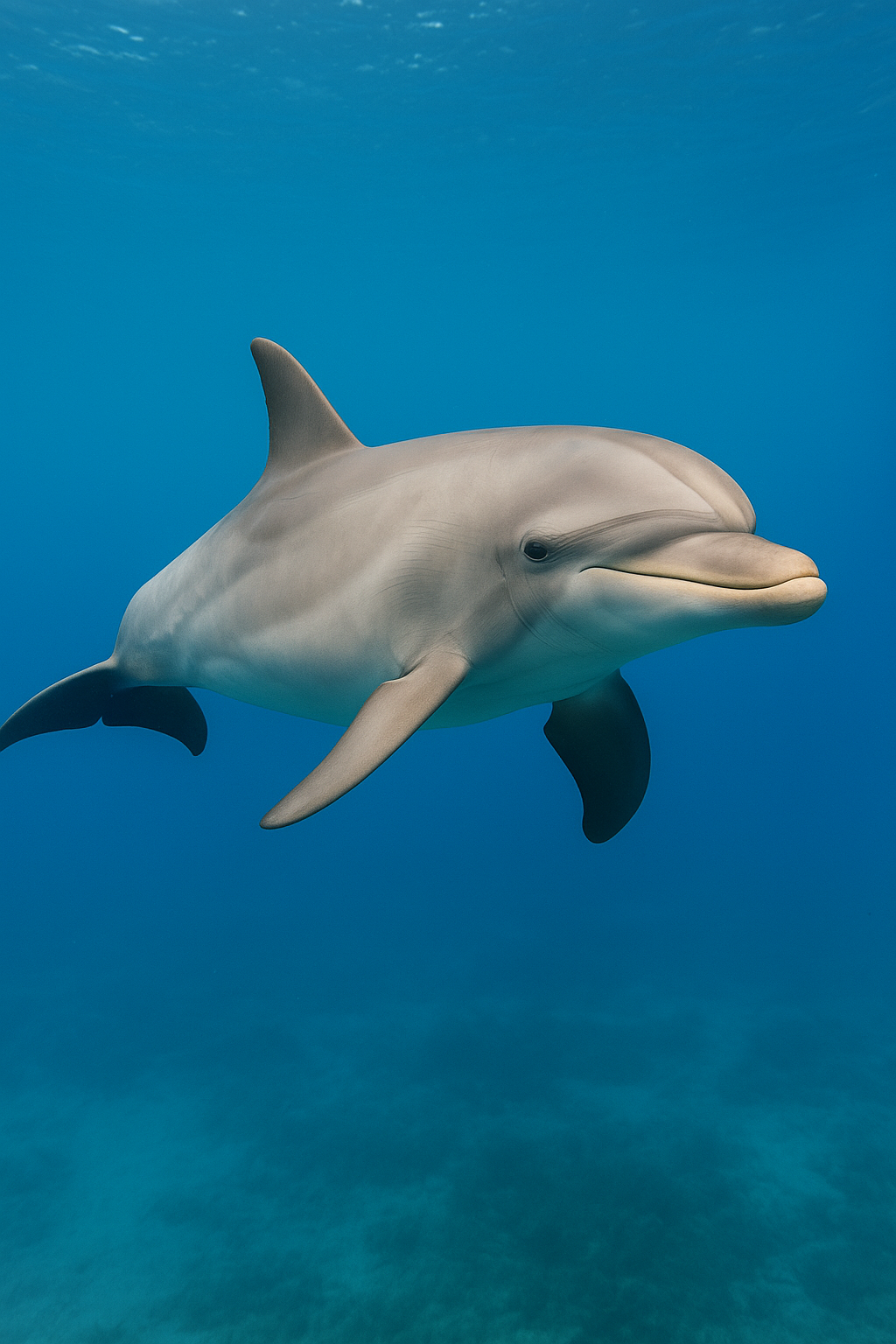 Foto di un Tursiope, nome scientifico: Tursiops truncatus